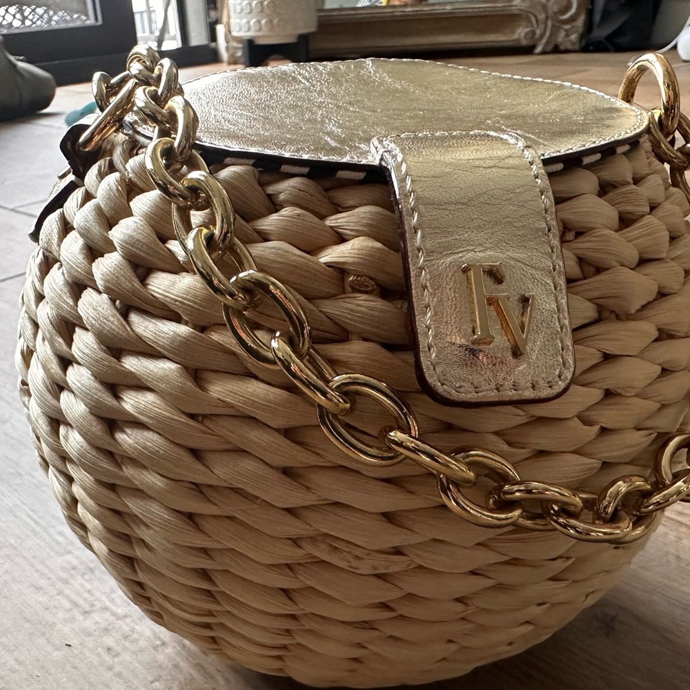 Frances Valentine 
Honeypot Wicker Basket bag